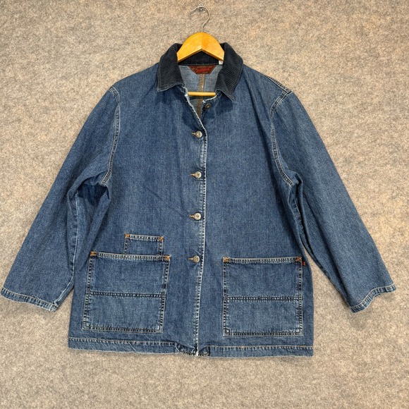 Agolde Jackets & Blazers - Vintage Agolde Event Denim Chore Barn Jacket Womens Small Oversized 90s USA